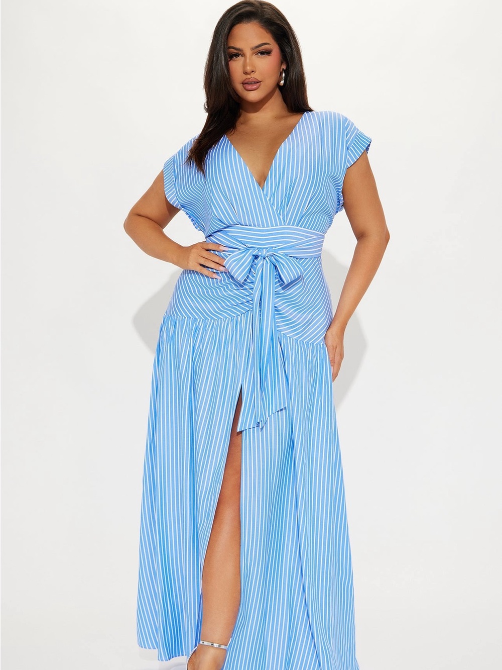 Fashion Nova Evelyn Stripped Maxi Dress